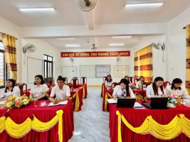 CHI BỘ TRƯỜNG MN KỲ NAM SINH HOẠT CHUYÊN ĐỀ "XÂY DỰNG ĐẢNG TRONG SẠCH VUWANGX MẠNH VỀ CHÍNH TRỊ, TƯ TƯỞNG, TỔ CHỨC VÀ ĐẠO ĐỨC, XÂY DỰNG ĐẤT NƯỚC NGÀY CÀNG GIÀU ĐẸP VĂN MINH