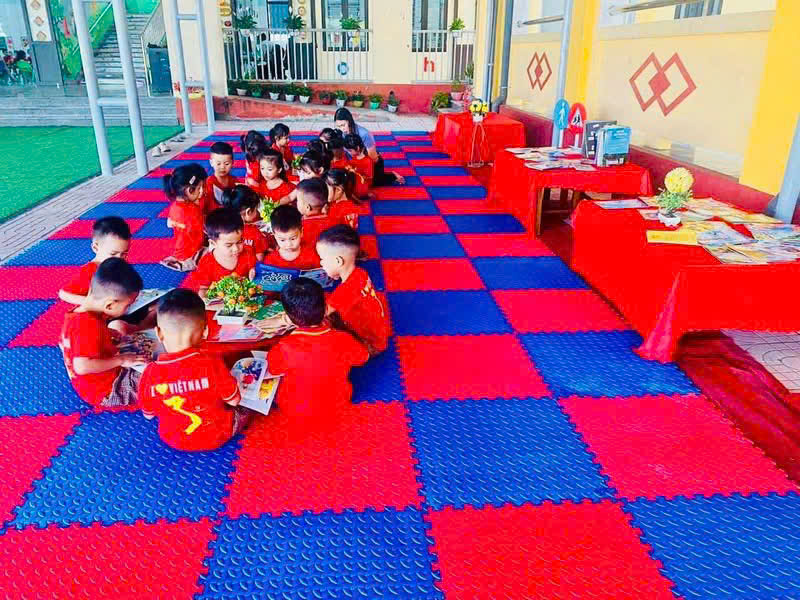 TRƯỜNG MẦM NON KỲ NAM HƯỞNG ỨNG NGÀY SÁCH VÀ VĂN HÓA ĐỌC 21/4